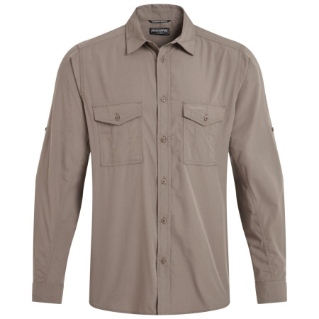 Camisa de hombre Craghoppers Kiwi II LS Shirt marrón Pebble
