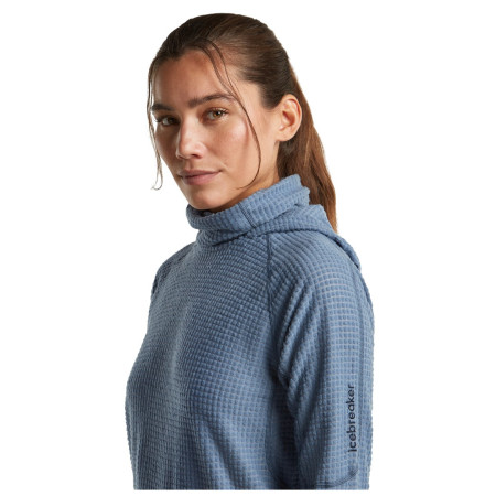 Sudadera de mujer Icebreaker Wom Mer 400 RealFleece Grid Pulover Hood