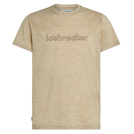 Camiseta funcional de hombre Icebreaker M 150 Tech Lite SS Tee IB Stitchline beige Bay Hthr