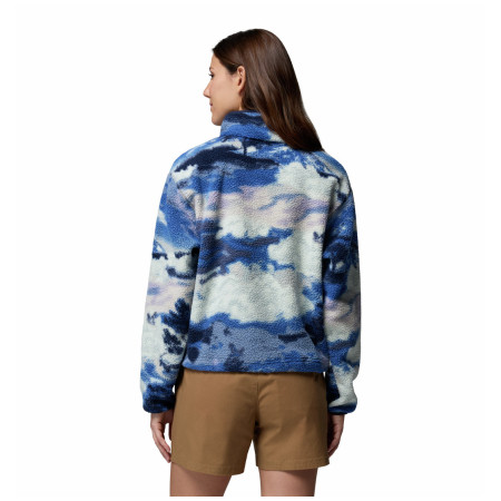 Sudadera de mujer Columbia Helvetia™ II Printed Cropped Half Snap