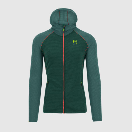 Sudadera de hombre Karpos Ambrizzola Full-Zip Hoodie verde Dark Sea/Balsam