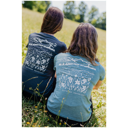 Camiseta de mujer MOOA Merino Lyolite Horizon 150 Comfy