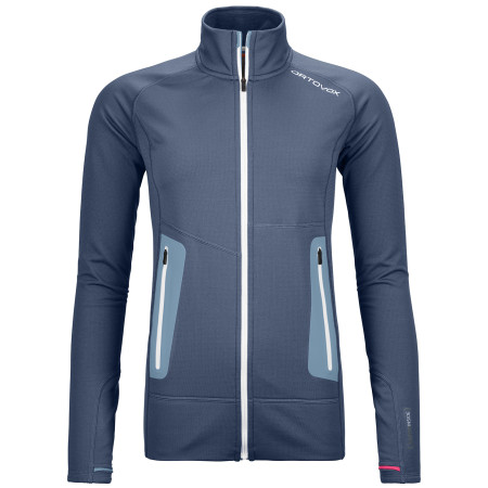 Sudadera de mujer Ortovox W's Fleece Light Jacket azul oscuro NightBlue