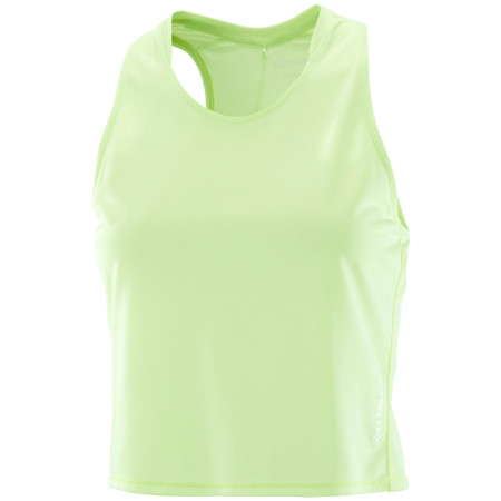 Camiseta sin mangas para mujer Salomon Sense Aero Short Tank W verde Butterfly