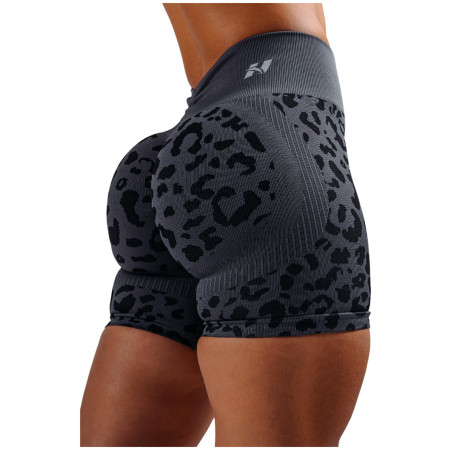 Pantalones cortos de mujer Nebbia Push-Up Compression Leopard Shorts Primal negro BLACK LEOPARD