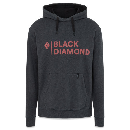 Sudadera de hombre Black Diamond Stacked Logo Hoody negro Black Heather
