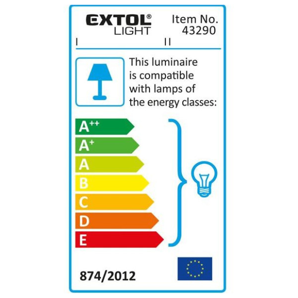 Luz Extol colgante con pinza