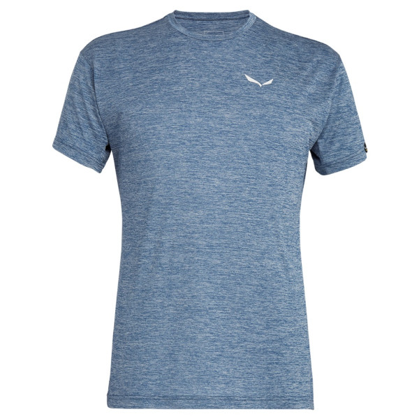 Camiseta de hombre Salewa Puez Melange Dry M S/S Tee azul 8968 poseidon melange