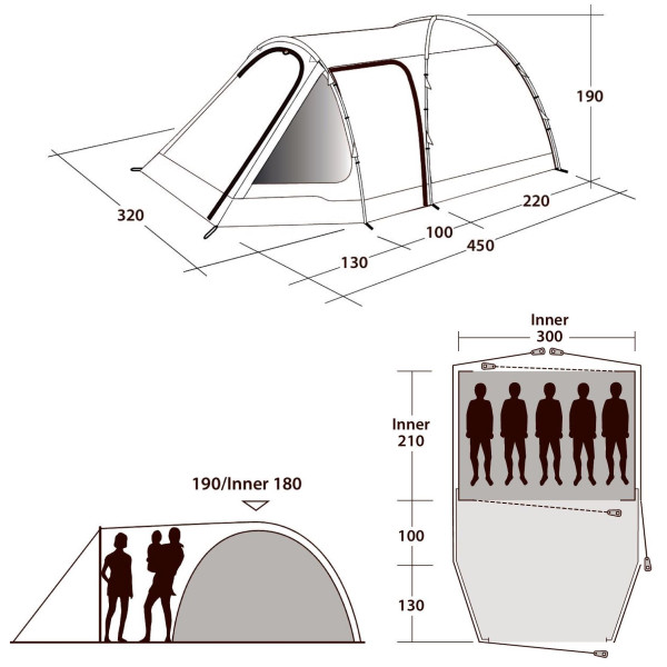 Tienda de campaña Outwell Cloud 5 Plus (2021)