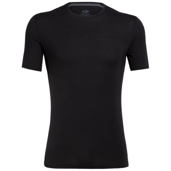 Camiseta de hombre Icebreaker M Anatomica SS Crewe negro Black