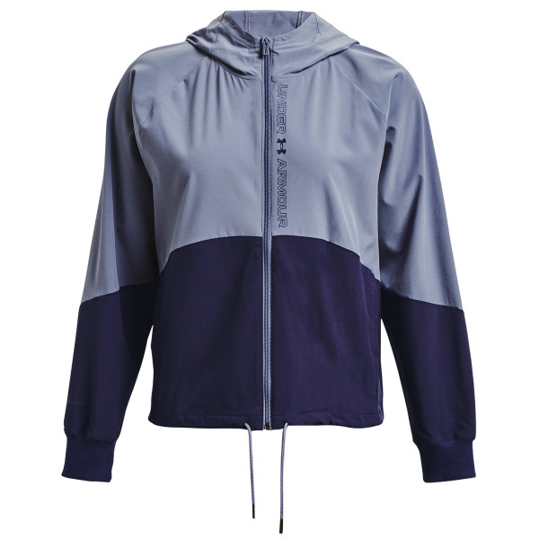 Chaqueta de mujer Under Armour Woven FZ Jacket azul Aurora Purple/Midnight Navy/Midnight Navy