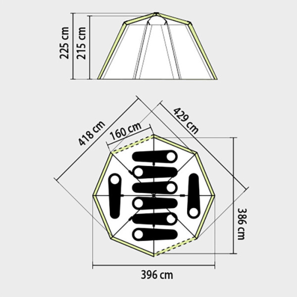 Tienda familiar Coleman Octagon 8