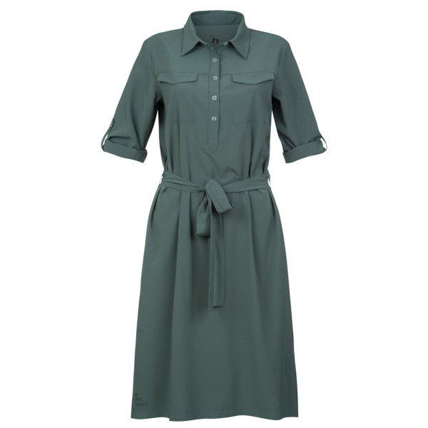 Vestido de mujer Hannah Liby verde oscuro dark forest