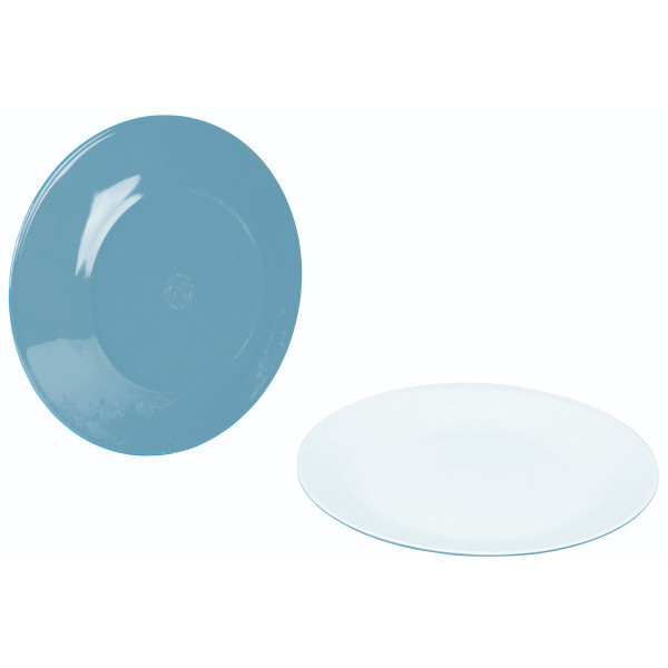 Juego de platos Bo-Camp Dinner plate Two tone - 4ks azul claro Blue