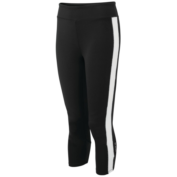 Mallas de tres cuartos para mujer Dare 2b Curvate 3/4 Tight negro/blanco Black/White