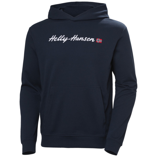 Sudadera de hombre Helly Hansen Core Graphic Sweat Hoodie azul oscuro Navy