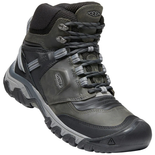 Calzado de hombre Keen Ridge Flex Mid Wp gris/negro magnet/black