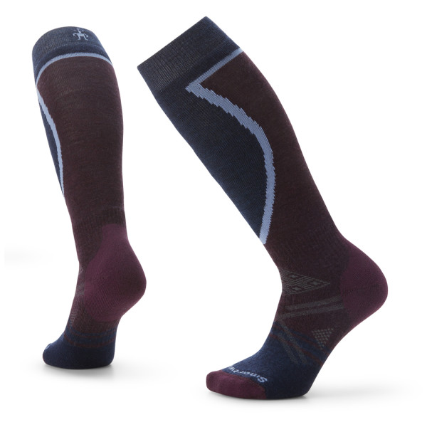 Calcetines de esquí Smartwool W Ski Full Cushion OTC - Recycled burdeos bordeaux