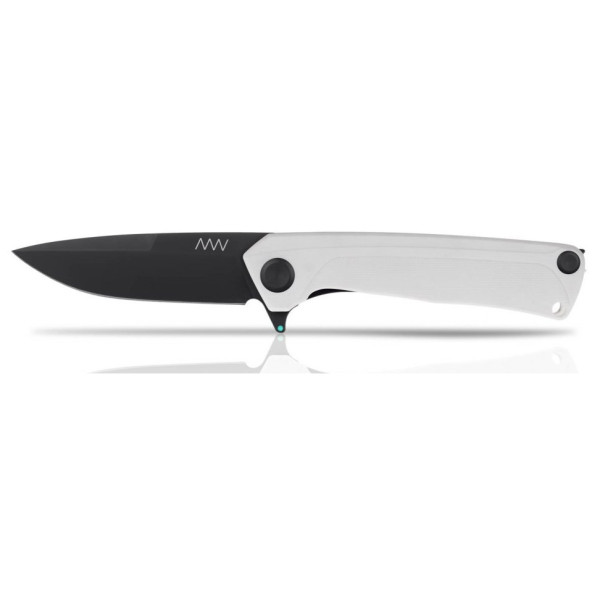 Navaja Acta non verba Z100 DLC/Plain Edge, G10 blanco White/Black