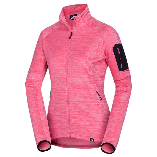 Sudadera funcional de mujer Northfinder Wanda rosa 634pinkmelange