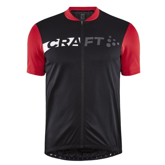 Maillot de ciclismo de hombre Craft CORE Endur Logo negro/rojo Black