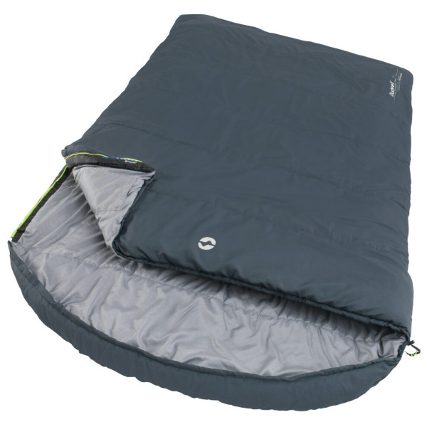 Saco de dormir tipo manta Outwell Campion Lux Double gris oscuro Dark Grey