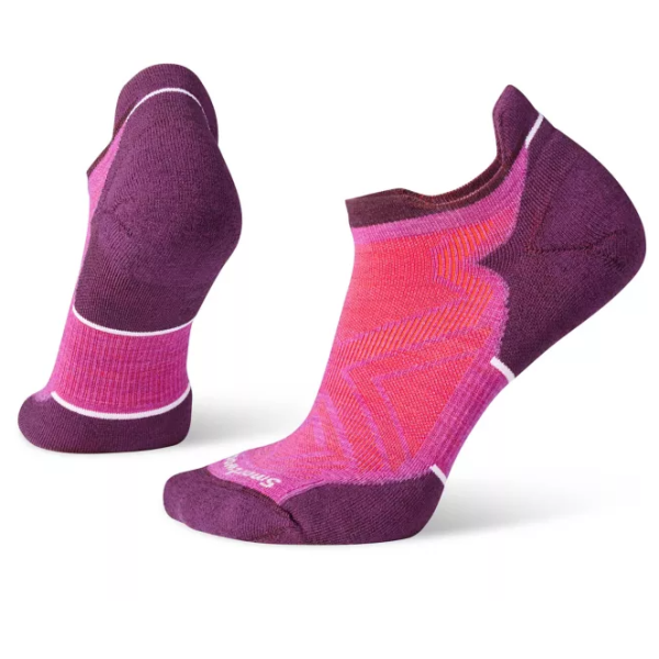 Calcetines de mujer Smartwool Run Targeted Cushion Low Ankle Socks gris/violeta meadow mauve