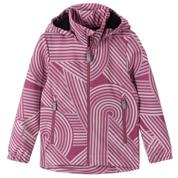 Chaqueta softshell para niños Reima Kuusela rosa/blanco Pale rose