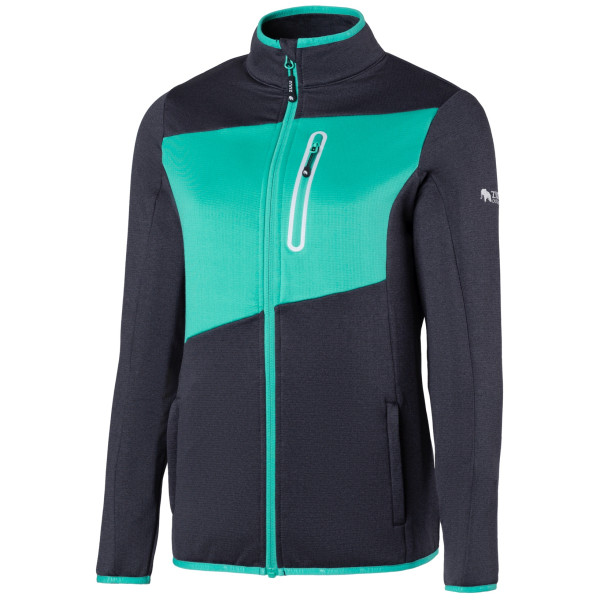 Sudadera funcional de mujer Zulu Hoverla W negro/azul Black melange/Aqua