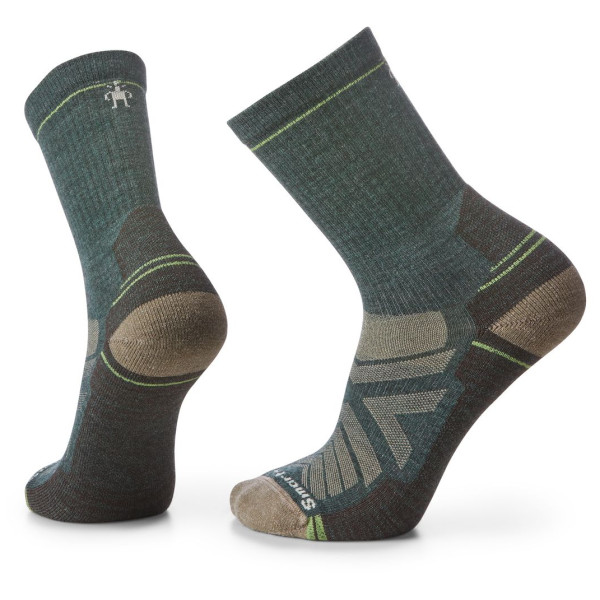 Calcetines de hombre Smartwool Classic Hike Light Cushion Crew gris/marrón Dark sage