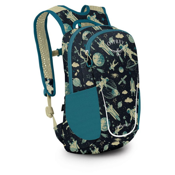 Mochila para niños Osprey Daylite Youth Pack negro space travel print/antique bl