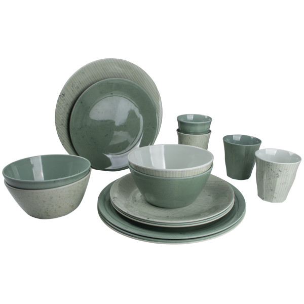 Vajilla Bo-Camp Mix & Match 16 100% Melamine verde Green