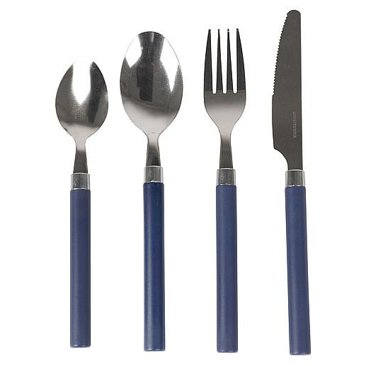 Juego de cubiertos Bo-Camp Cutlery Set 4 kusy pro 1 osobu azul Navy