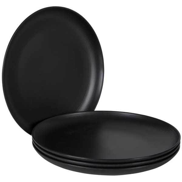 Juego de platos Bo-Camp Orville - 4ks negro Black