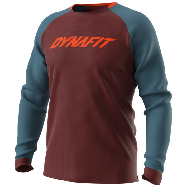 Camiseta funcional de hombre Dynafit Ride L/S M rojo/azul 1571 - syrah/8160