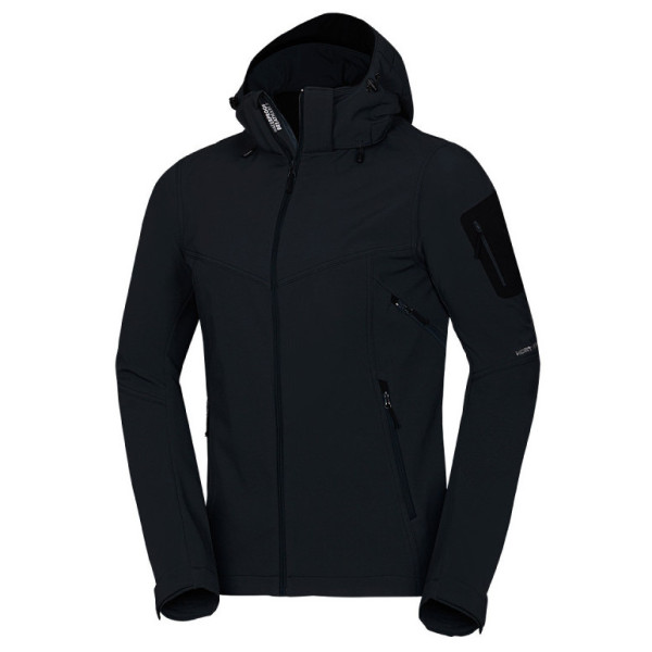 Chaqueta softshell de hombre Northfinder Giulio negro 269black