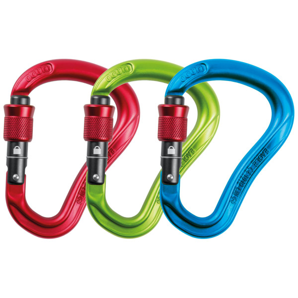 Juego de mosquetones Ocún Eagle Hms Screw 3-Pack mix1 Red, Blue, Green