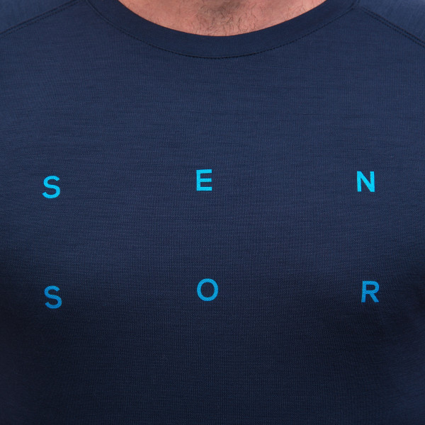 Camiseta funcional de hombre Sensor Merino Blend Typo