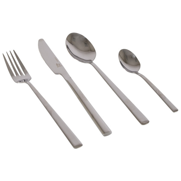 Juego de cubiertos Bo-Camp Cutlery set 4 pcs plata Silver