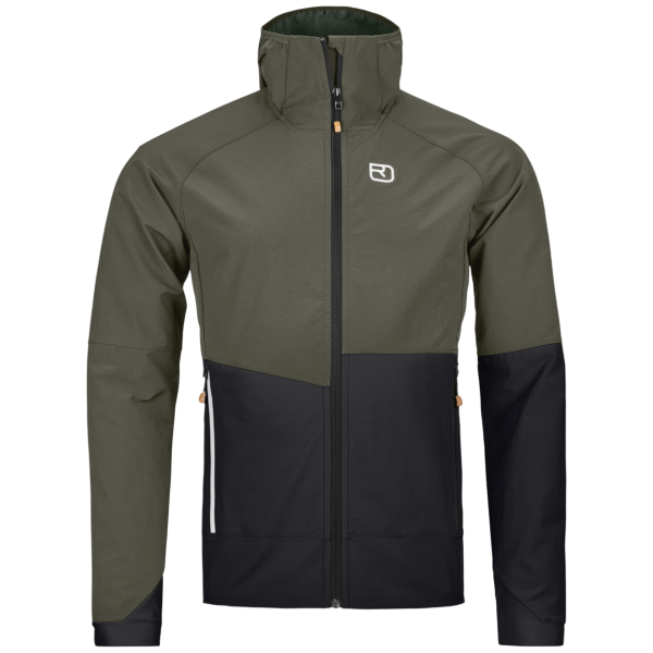 Chaqueta de hombre Ortovox Punta Berrino Hooded Jacket Men's verde/negro Dark Wild Herbs