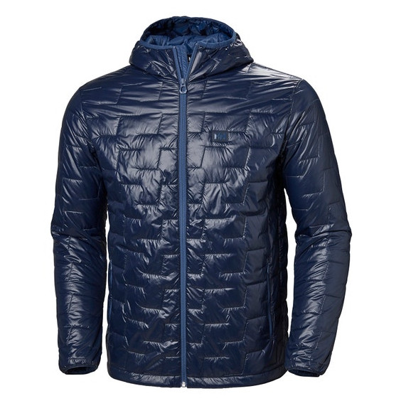 Chaqueta de invierno para hombre Helly Hansen Lifaloft Hooded Insulator Jack azul oscuro Navy