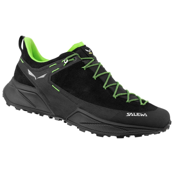 Calzado de hombre Salewa Ms Dropline Leather negro/verde Black/Pale Frog