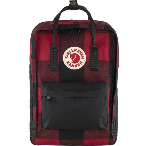 Mochila Fjällräven Kånken Re-Wool Laptop 15" negro Redblack