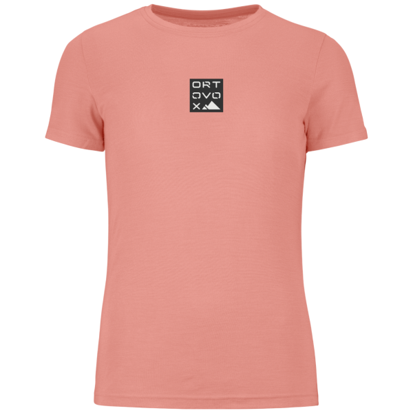 Camiseta de mujer Ortovox 185 Merino Square T-shirt Women's rosa Bloom