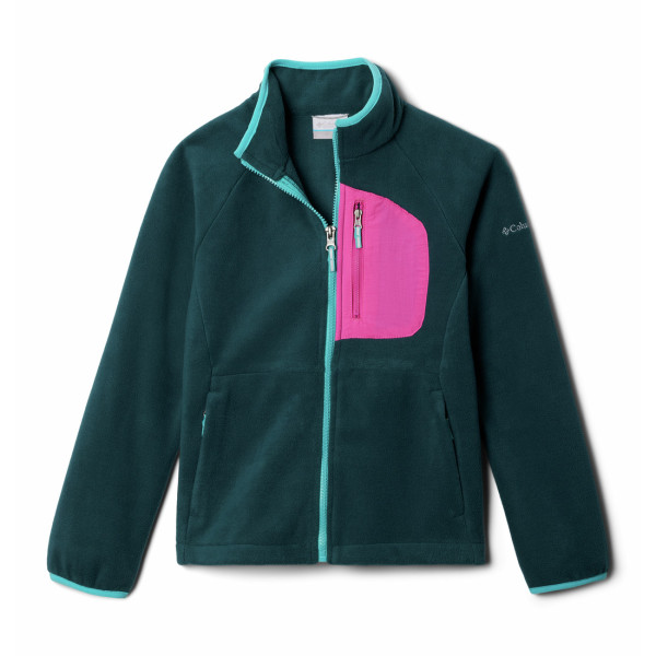 Sudadera para niños Columbia Fast Trek™ III Fleece Full Zip azul/rosa Night Wave, Pink Ice