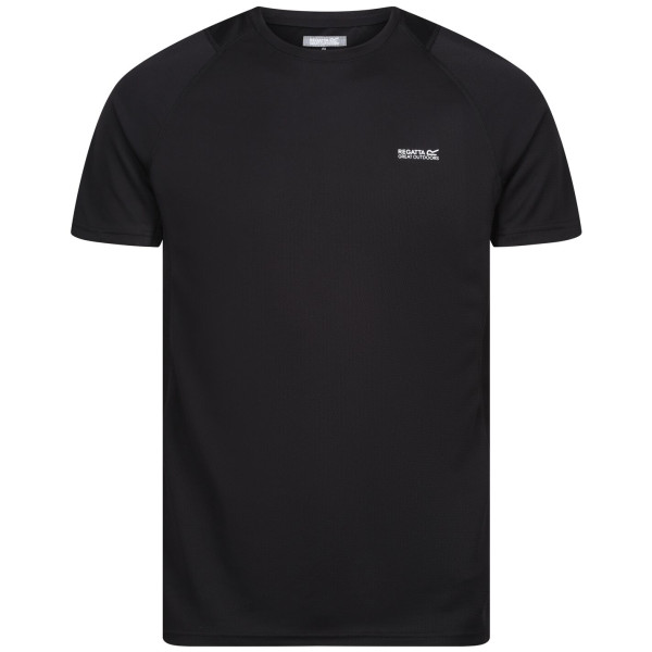 Camiseta de hombre Regatta Virda IV negro Black/Black