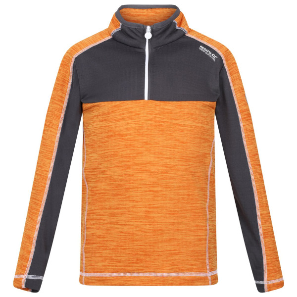 Sudadera para niños Regatta Hewley naranja Orange Pepper/Seal Grey