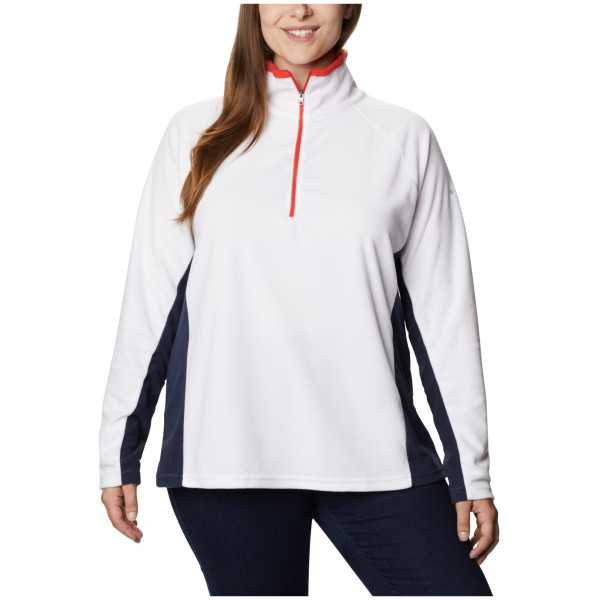 Sudadera de mujer Columbia Glacial IV 1/2 Zip blanco WhiteDarkNocturnal