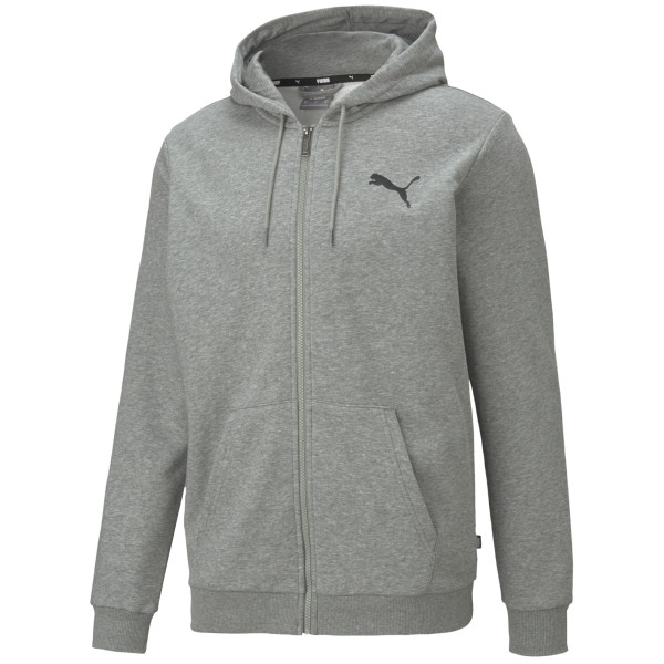 Sudadera de hombre Puma ESS Small Logo FZ Hoodie TR gris gray