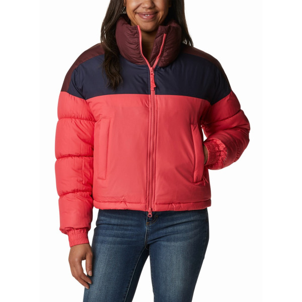 Chaqueta de mujer Columbia Pike Lake™ Cropped Jkt rosa/azul BrightGeraniumDarkNocturnalMalbec